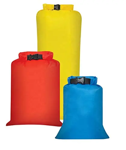 Outdoor Products three-pack of assorted color dry sacks