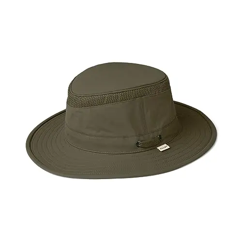 Tilley Airflo medium brim sun hat in olive green