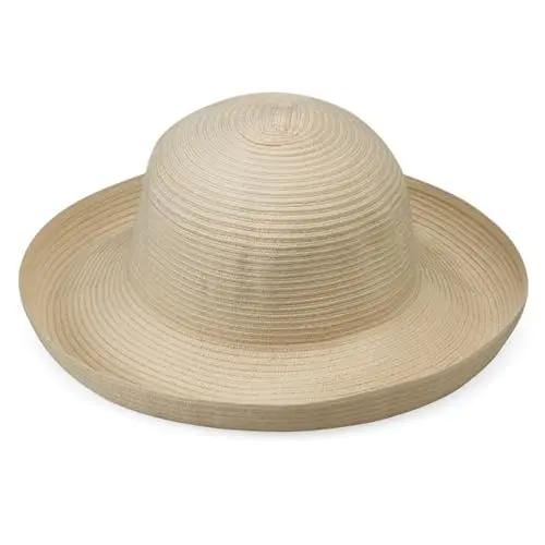 Wallaroo Sydney Sun Hat in Ivory with a wide, structured brim