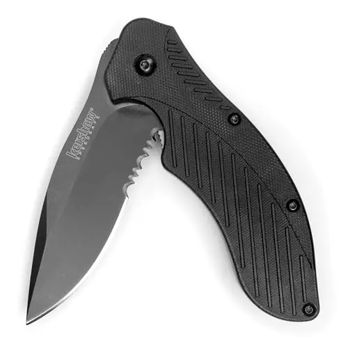 Kershaw Clash black serrated assisted-opening pocket knife