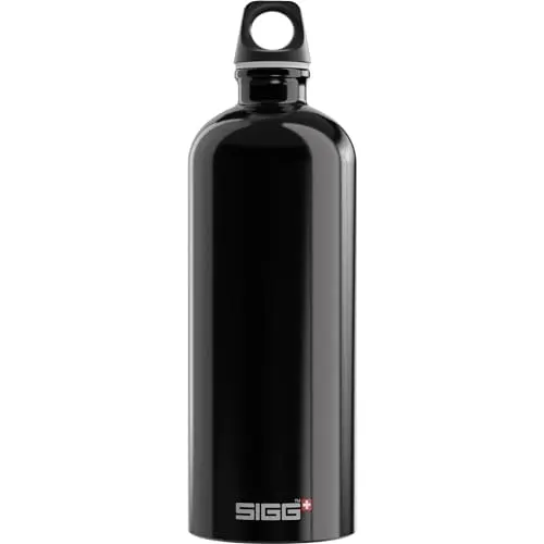 SIGG Traveller classic black aluminum water bottle