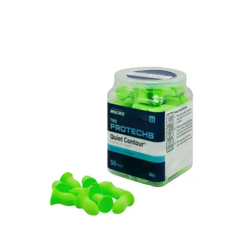 Flents Protechs green foam earplugs, 50 pair package