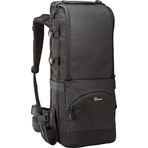 Lowepro Lens Trekker 600 AW III large telephoto backpack on a person