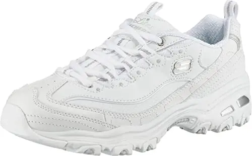 Skechers D'lites Fresh Start Wide Fashion Sneaker in white