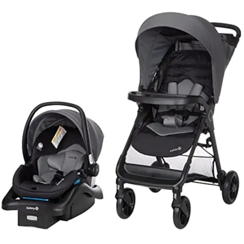 Safety 1st Smooth Ride stroller and infant car seat travel system in Monument color