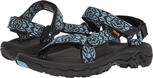 Teva Women's Hurricane 4 Sport Sandal in Celtic Aqua, showing a sporty design with a durable outsole.