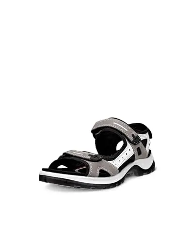 ECCO Yucatan Women's Hiking Sandal in titanium with leather upper