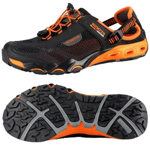HUMTTO Men's amphibious water shoes for river hiking and kayaking