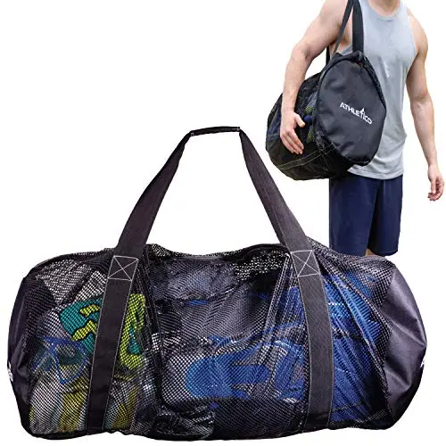 Athletico XL mesh duffel bag for scuba diving equipment