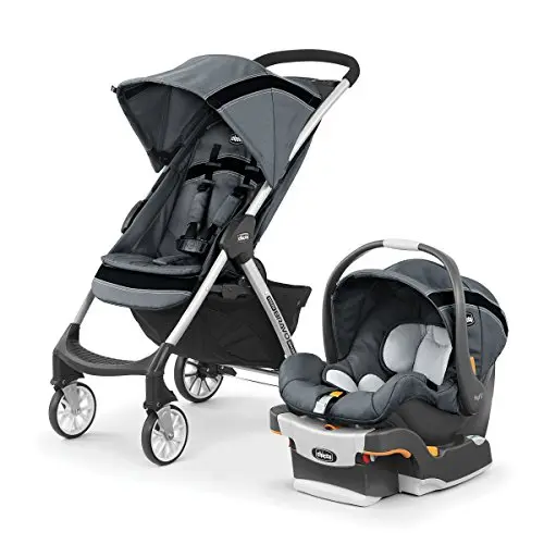 Chicco Mini Bravo Sport Travel System folded compactly