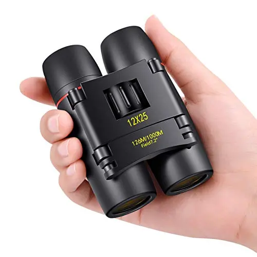 POLDR 12x25 mini pocket binoculars