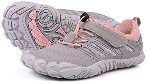 Joomra Women's Trail Running Shoes in grey and pink