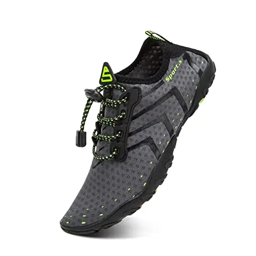 YALOX grey water shoes with arch support foam insert