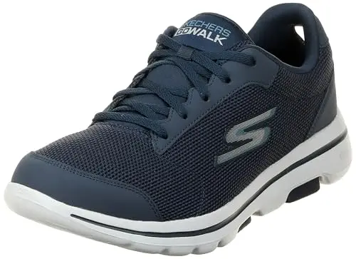 Skechers Go Walk 5 athletic walking shoe in navy blue