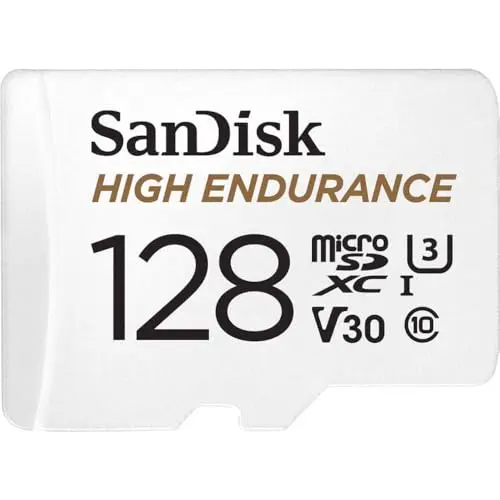 SanDisk 128GB High Endurance microSDXC card for dash cams