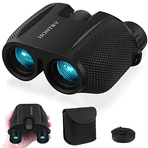 Hontry 10x25 compact binoculars for adults and kids