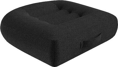 WSGJHB black mesh car booster seat cushion with built-in carry handle