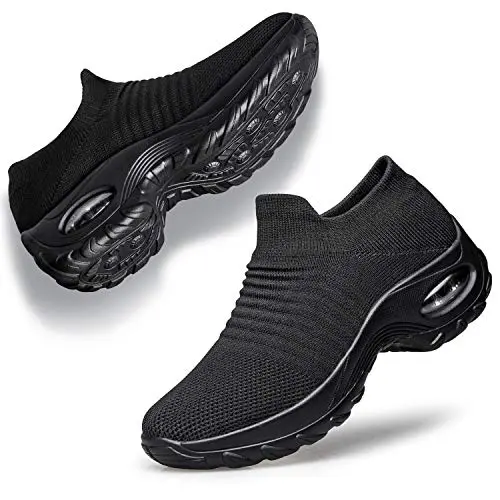 YHOON Women's Sock Sneakers in black