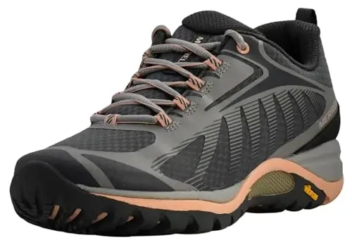 Merrell women's hiking shoe in Paloma Peach color