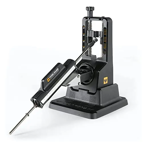 Work Sharp Precision Adjust Knife Sharpener Kit on a table