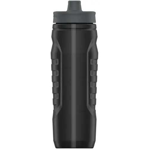 Under Armour Sideline Squeeze water bottle in black and grey