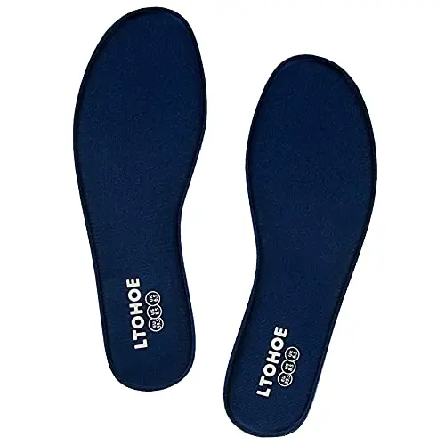 LTOHOE memory foam women's insoles for cushioned comfort on hard floors