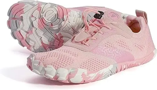Joomra women's minimalist trail running shoe in pink