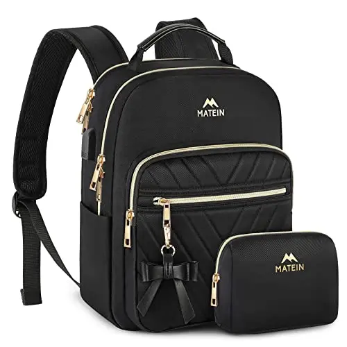 MATEIN Mini Backpack Purse for Women in Black
