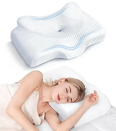 Osteo original white cervical pillow with adjustable height insert