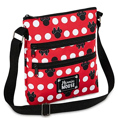 Disney Stitch Girls Purse Cross Body Bag in Red Minnie Mouse design