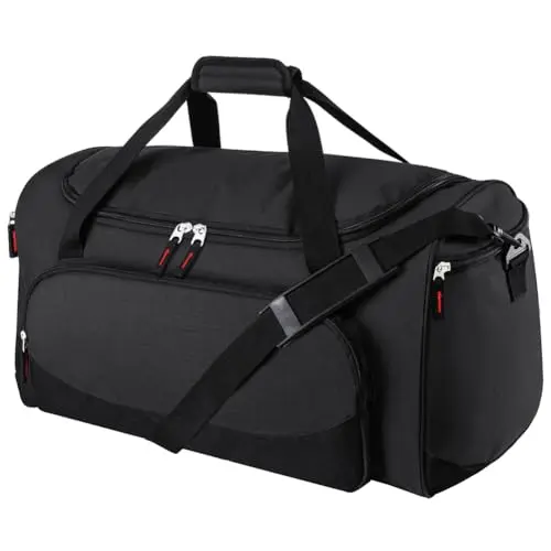 Large black Uarition 55-liter sport duffel bag