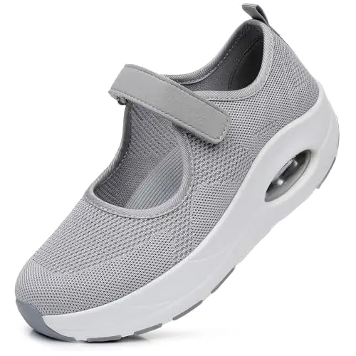 Women's comfortable working nurse shoes in grey