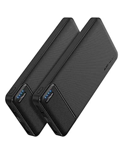 Two AsperX 10000mAh power banks for heated vests and phones