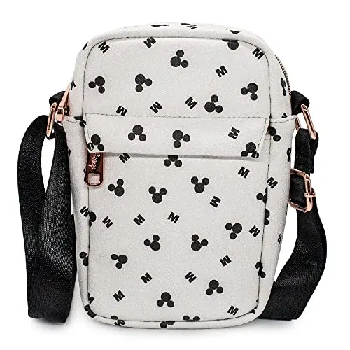 Disney Bag, Crossbody, with Mickey Mouse Head and M Icons in Vegan Leather