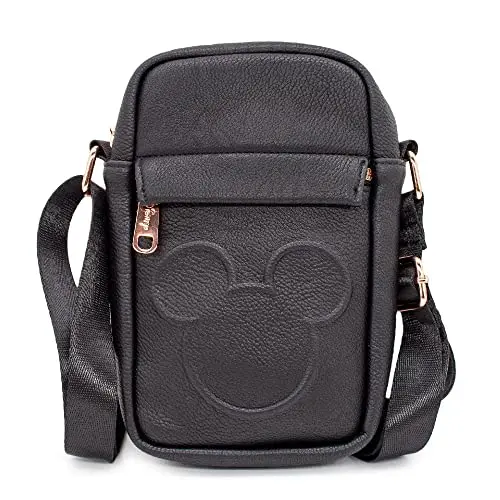 Disney Crossbody Bag with embossed Mickey Mouse head in vegan leather