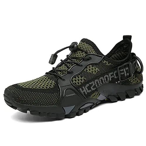 TANGYUGEN army green quick-drying water hiking shoes