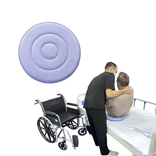 Ehucon Purple Swivel Seat Cushion bending to fit a car seat