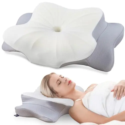 DONAMA light grey contour memory foam pillow