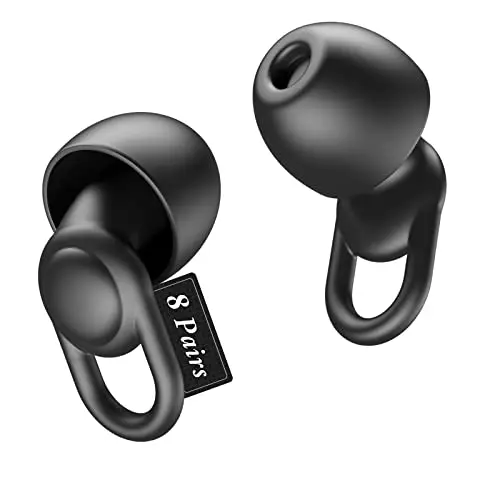 OEDOC black silicone earplugs with multiple ear tips and travel boxes