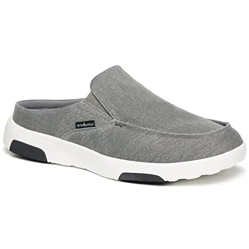 OrthoComfoot men's slip-on sneakers with orthotic arch support for walking and running