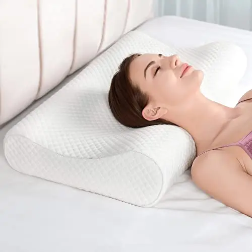 AM AEROMAX white king-sized contour memory foam pillow