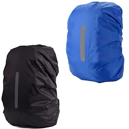 MOPHOEXII two-pack of reusable nylon backpack rain covers