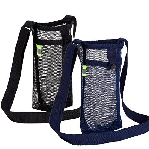 Tainehs simple nylon water bottle carrier with adjustable strap