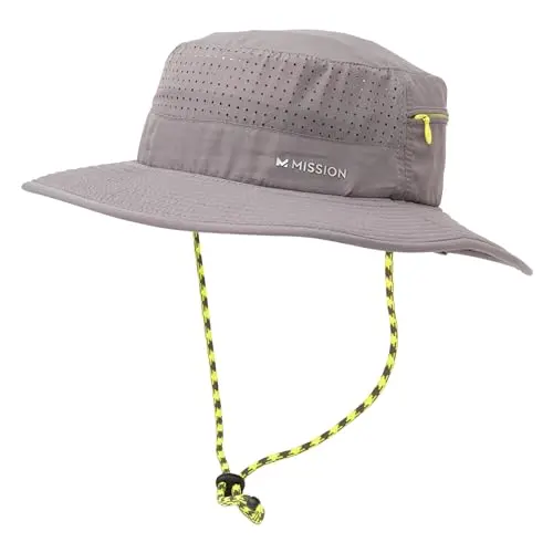 MISSION Cooling charcoal boonie hat with wide brim