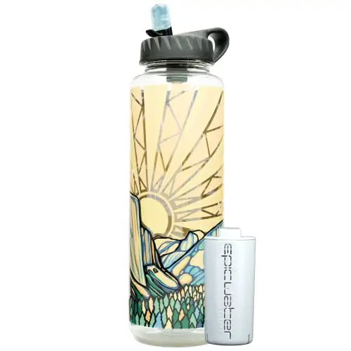 Epic Water Filters Nalgene OG Water Bottle with Filter featuring Honnold Foundation art