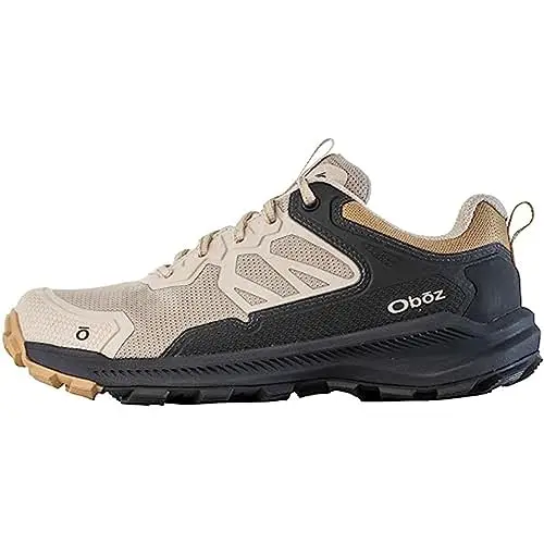 Oboz Women's Katabatic Low hiking shoe in gray leopard print