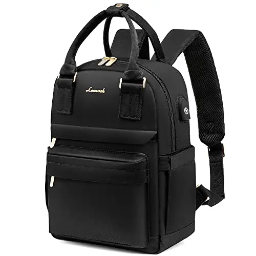 LOVEVOOK stylish waterproof mini backpack with external USB port