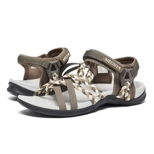 MEGNYA Women's Arch Support Outdoor Travel Sandals