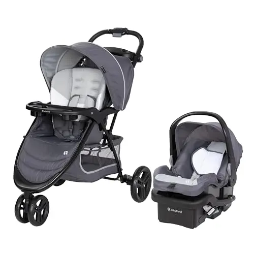 Baby Trend EZ Ride Travel System with three-wheel stroller design