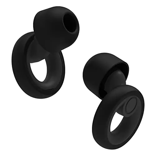Jayine dark gray silicone earplugs with a case and multiple eartips